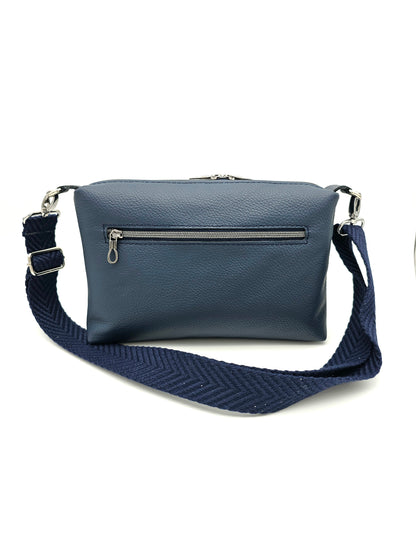 Lederhandtasche Anke in Dunkelblau