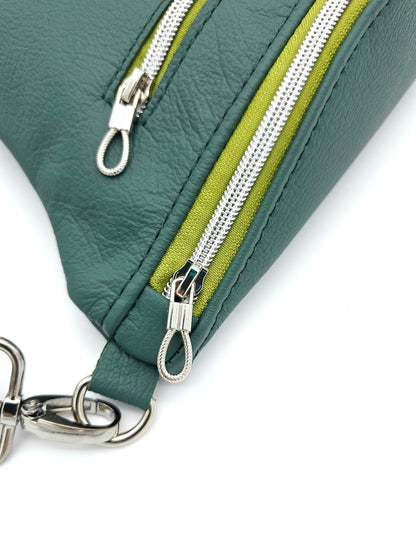 Crossbody Bag Big Clivia Dunkelgrün