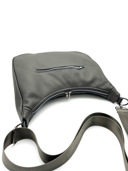 Ledertasche Bea in Dunkelgrau