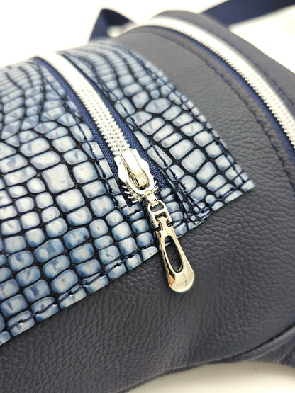 Hipbag Dunkelblau mit Kroko