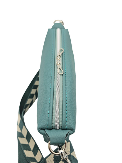 Lederhandtasche Anke in Minttürkis