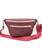 Crossbody Bag Big Clivia in Weinrot