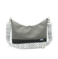 Ledertasche Levka, grau, von vorne