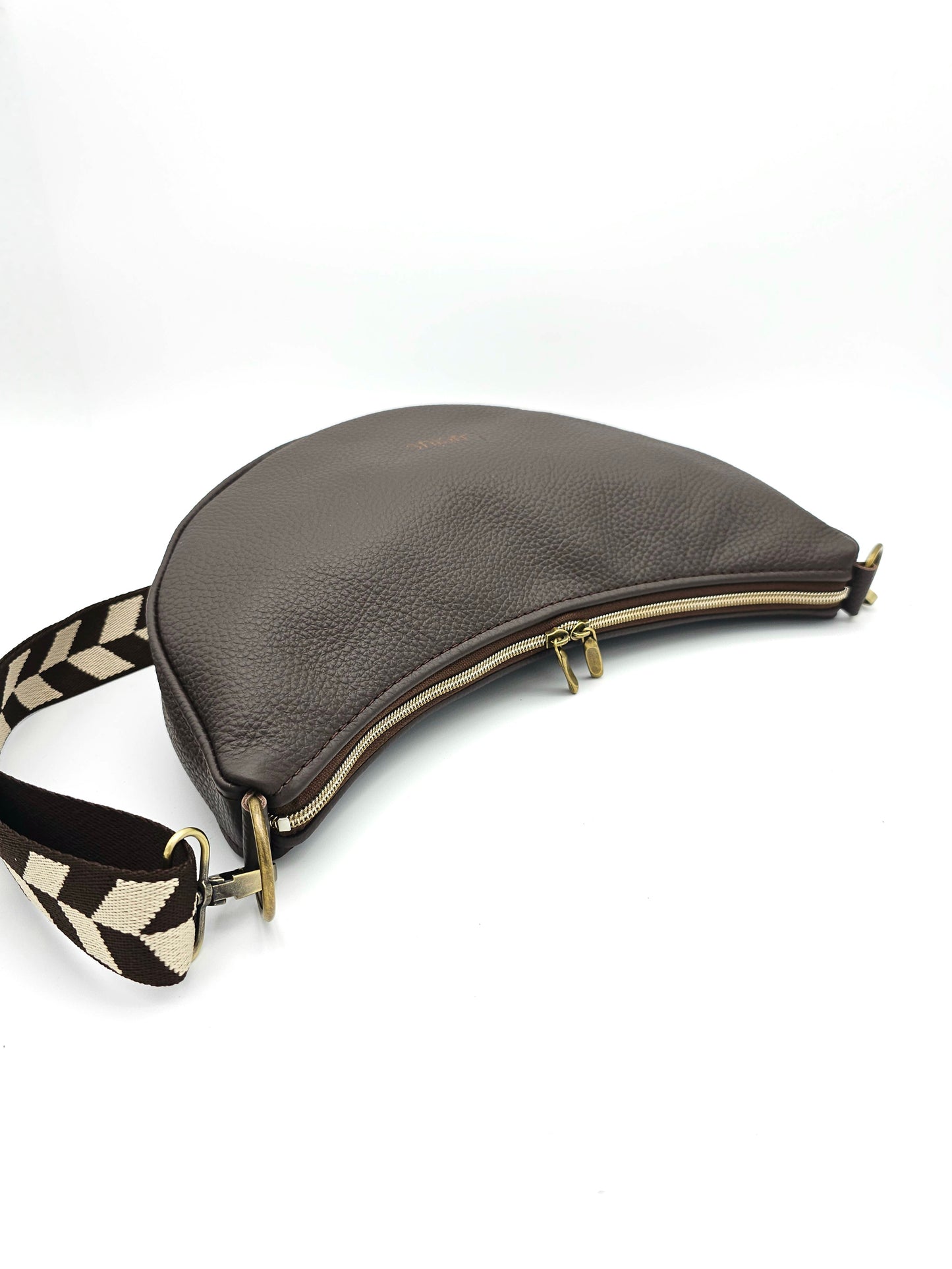 Moonbag Moni Dunkelbraun & Messing