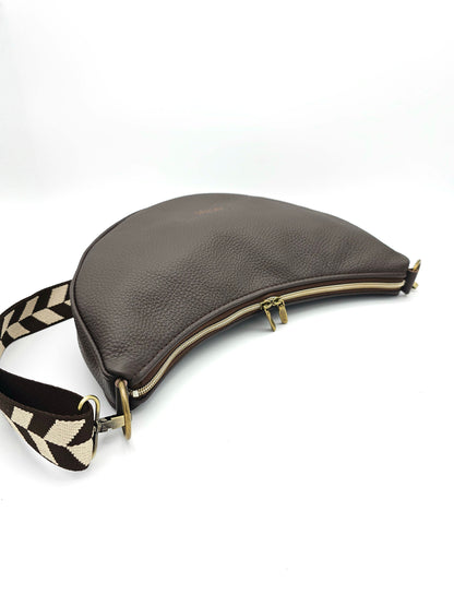 Moonbag Moni Dunkelbraun & Messing