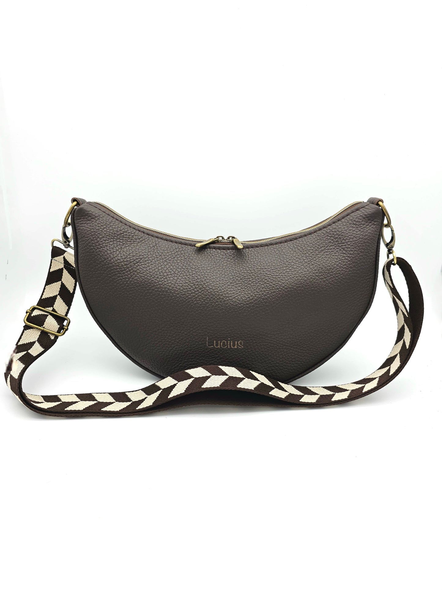 Moonbag Moni Dunkelbraun & Messing