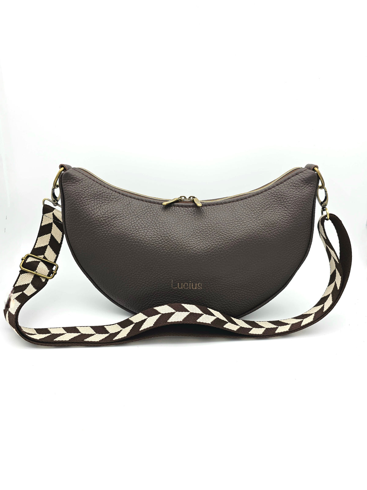 Moonbag Moni Dunkelbraun & Messing