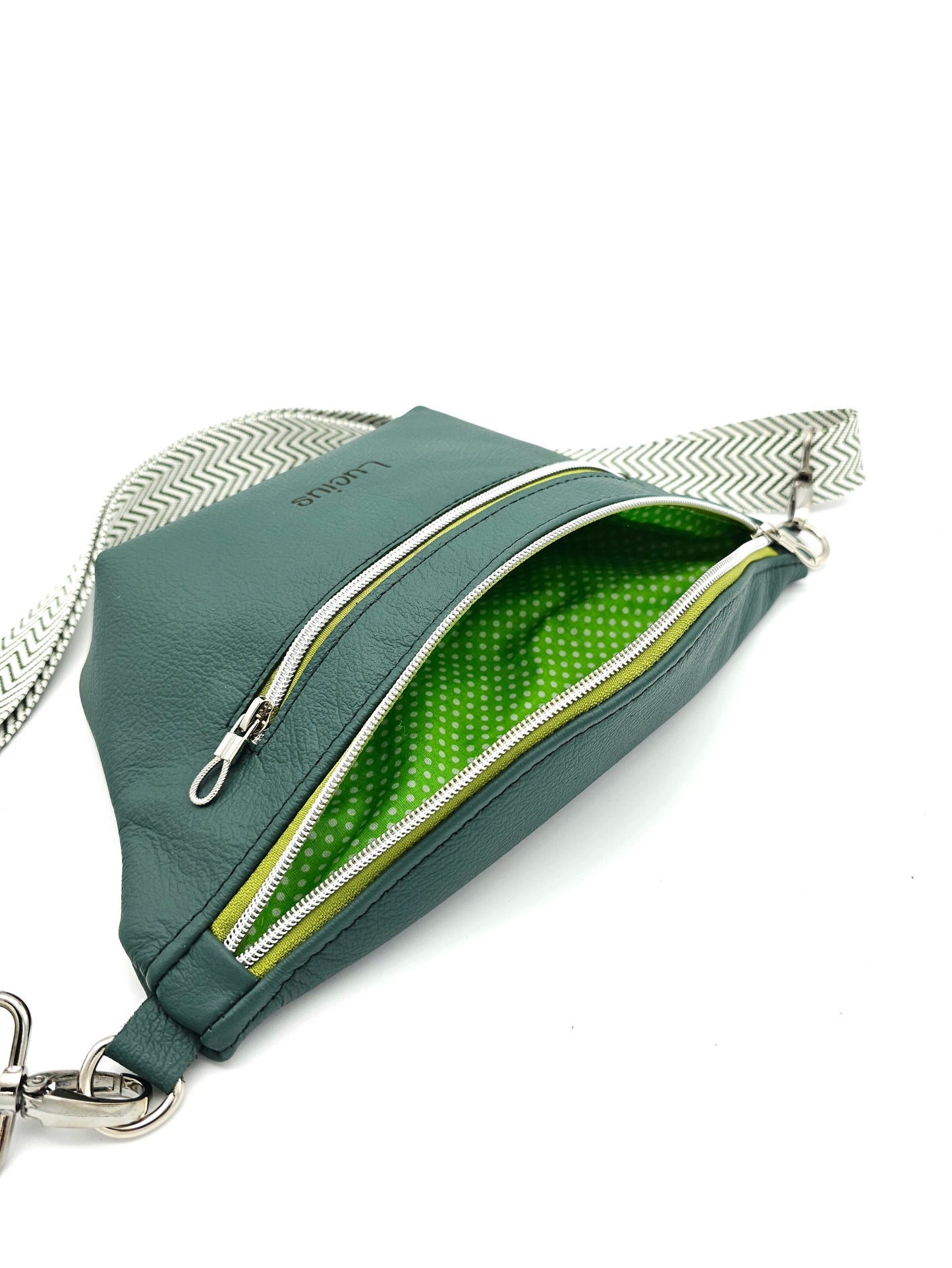 Crossbody Bag Big Clivia Dunkelgrün