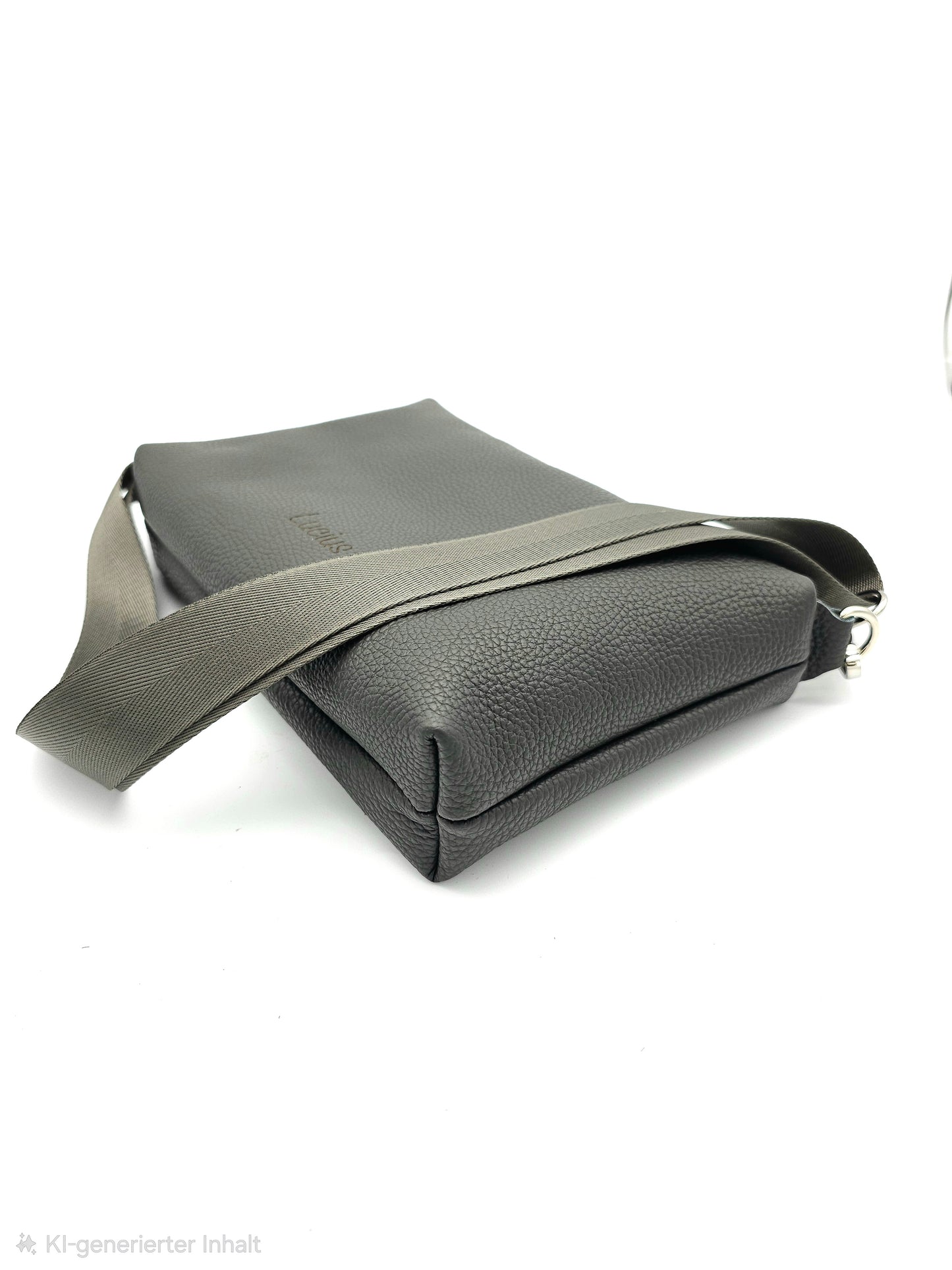 Lederhandtasche Anke in Dunkelgrau