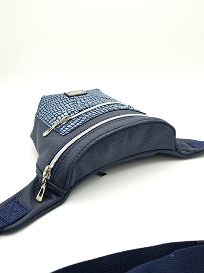 Hipbag Dunkelblau mit Kroko