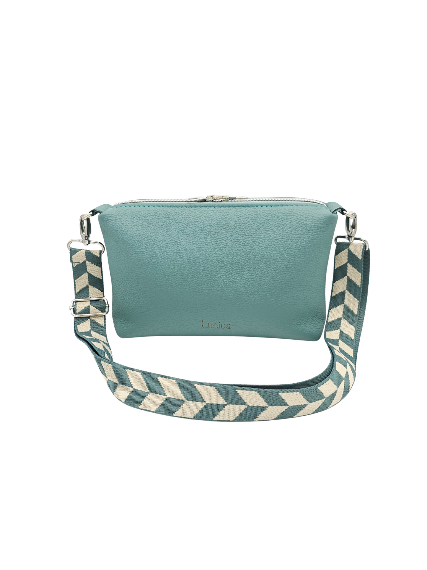 Lederhandtasche Anke in Minttürkis