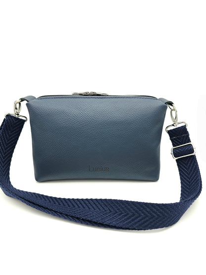 Lederhandtasche Anke in Dunkelblau