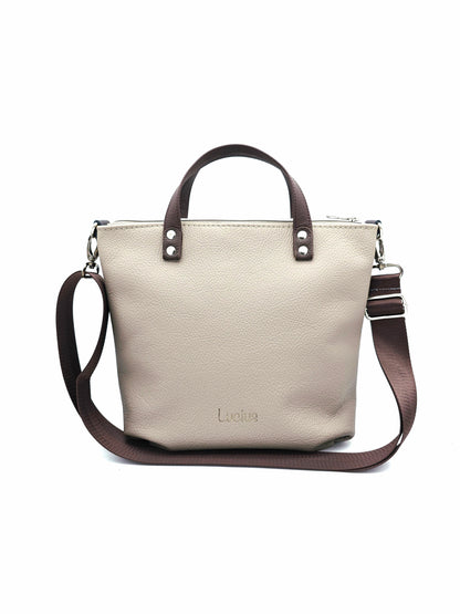 Totebag Katja Cappuccino/ Schokobraun