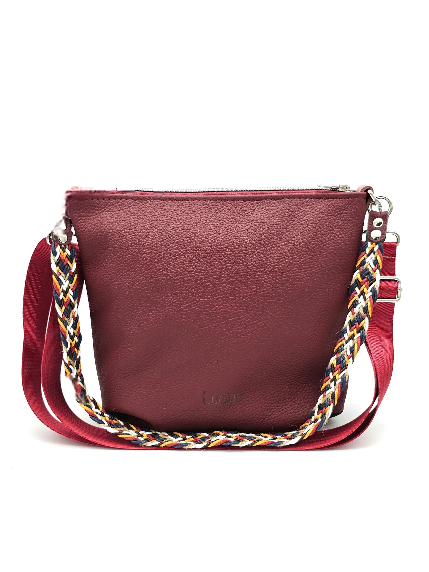 Totebag Katja in Weinrot / bunt