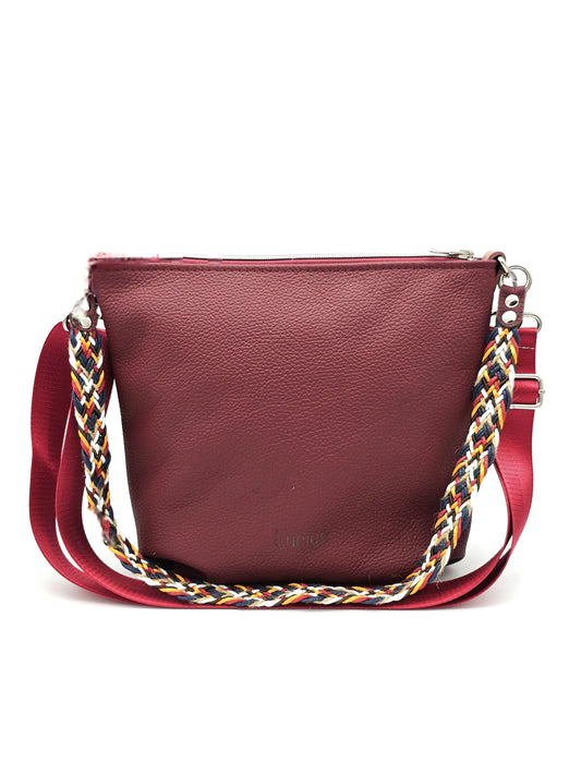 Totebag Katja in Weinrot / bunt