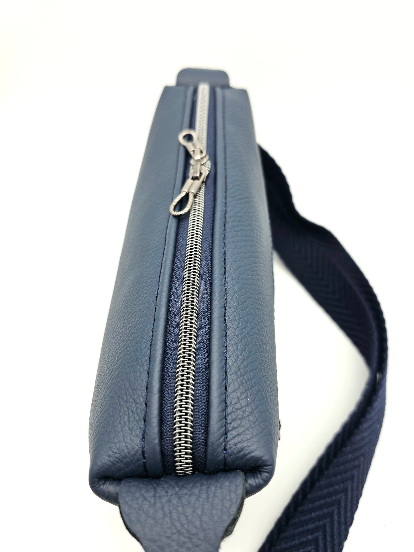 Lederhandtasche Anke in Dunkelblau