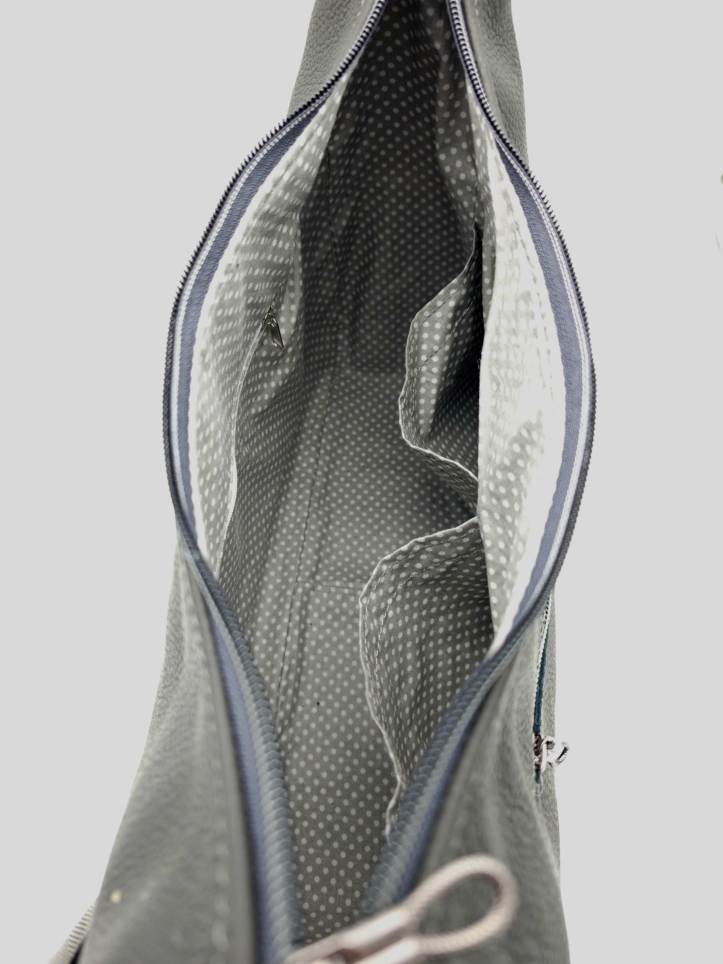 Ledertasche Bea in Dunkelgrau