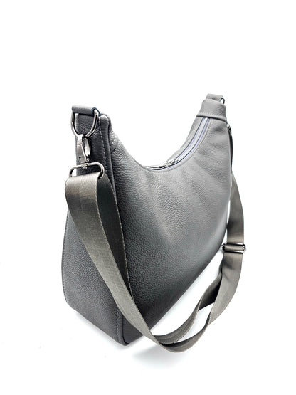 Ledertasche Bea in Dunkelgrau