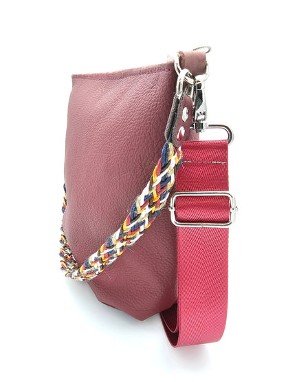 Totebag Katja in Weinrot / bunt