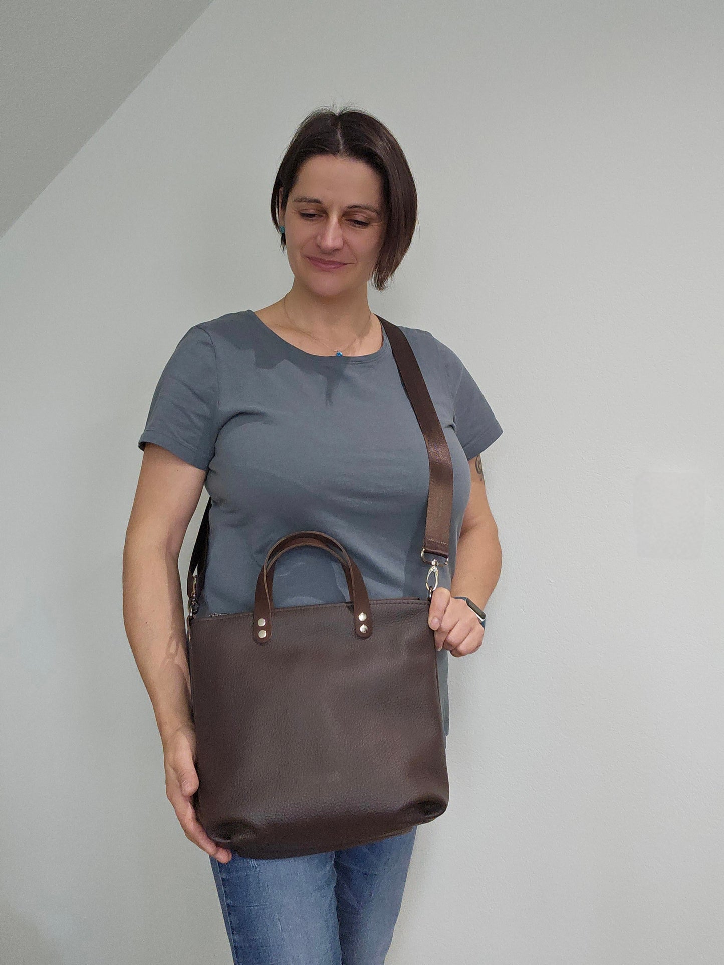 Totebag Katja in Dunkelbraun