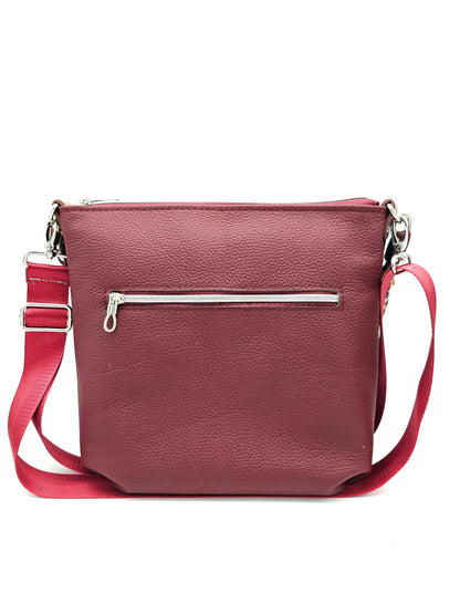 Totebag Katja in Weinrot / bunt