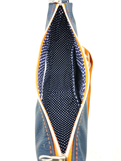 Moonbag Moni - Dunkelblau / Orange