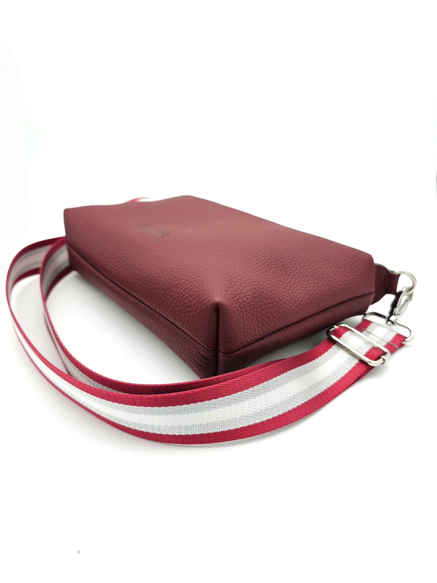 Lederhandtasche Anke in Weinrot