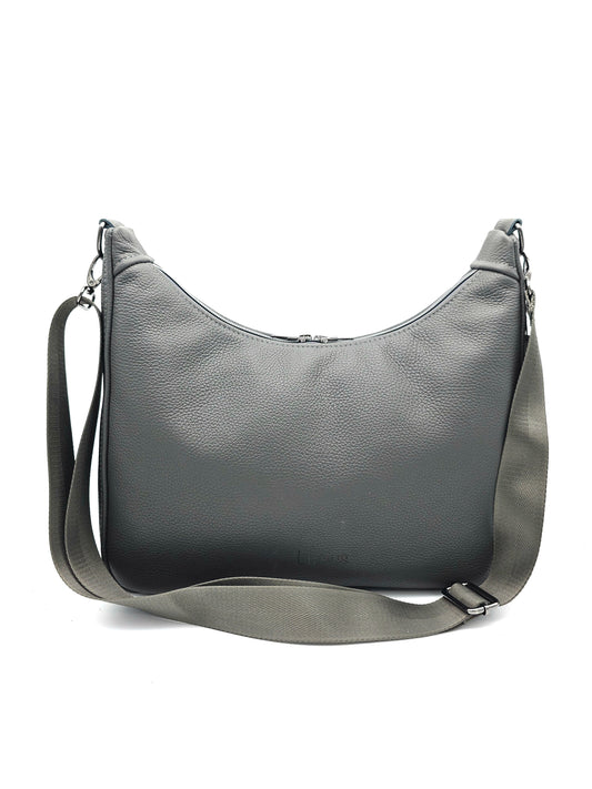 Ledertasche Bea in Dunkelgrau