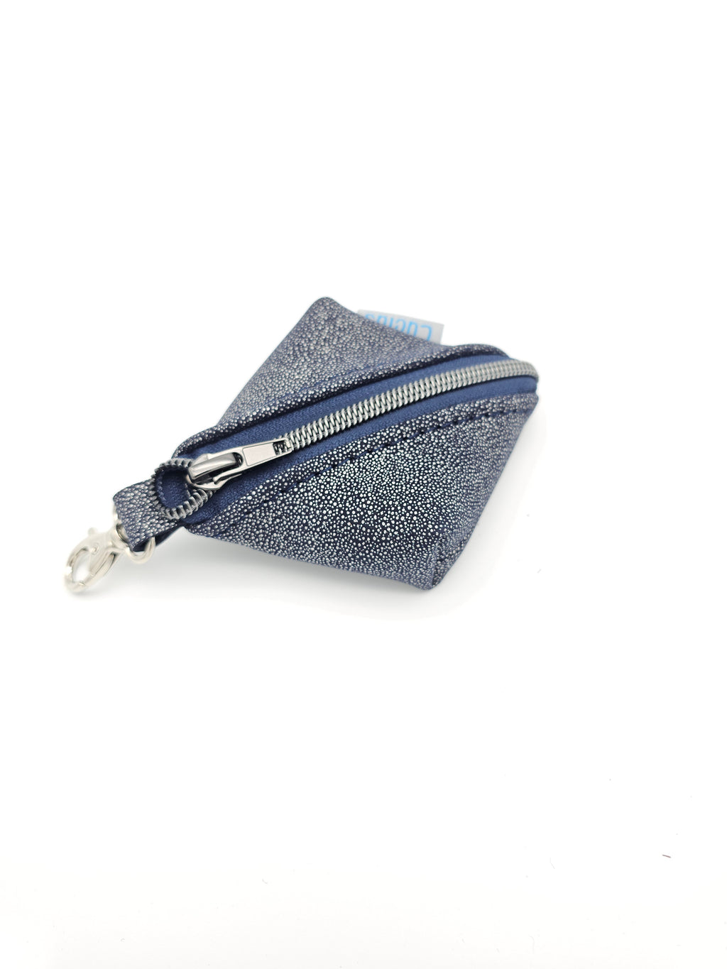 Schlüsselanhänger / Taschenbaumler in Dunkelblau & Glitzer