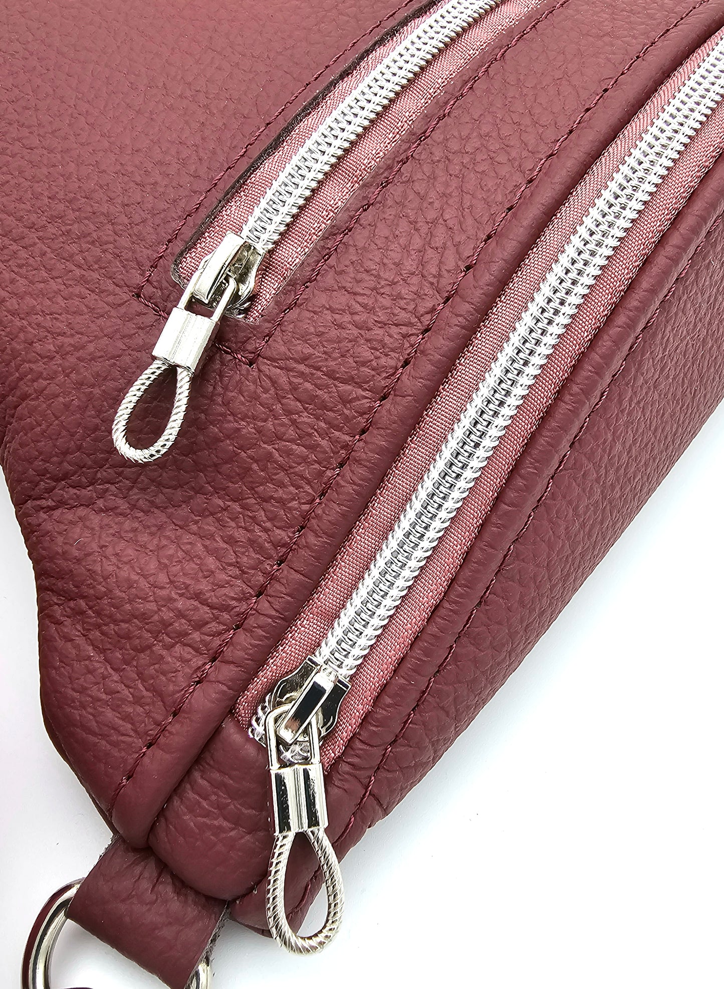 Crossbody Bag Big Clivia in Weinrot
