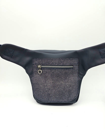 Hipbag Dunkelblau mit Glitzer
