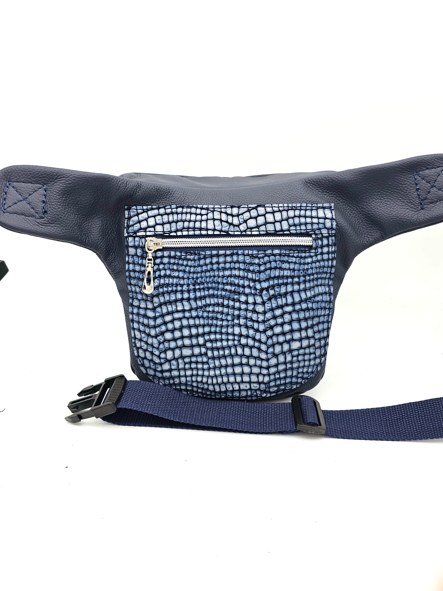 Hipbag Dunkelblau mit Kroko