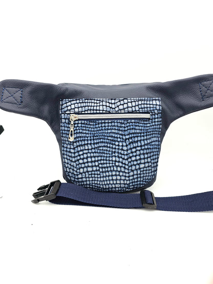 Hipbag Dunkelblau mit Kroko