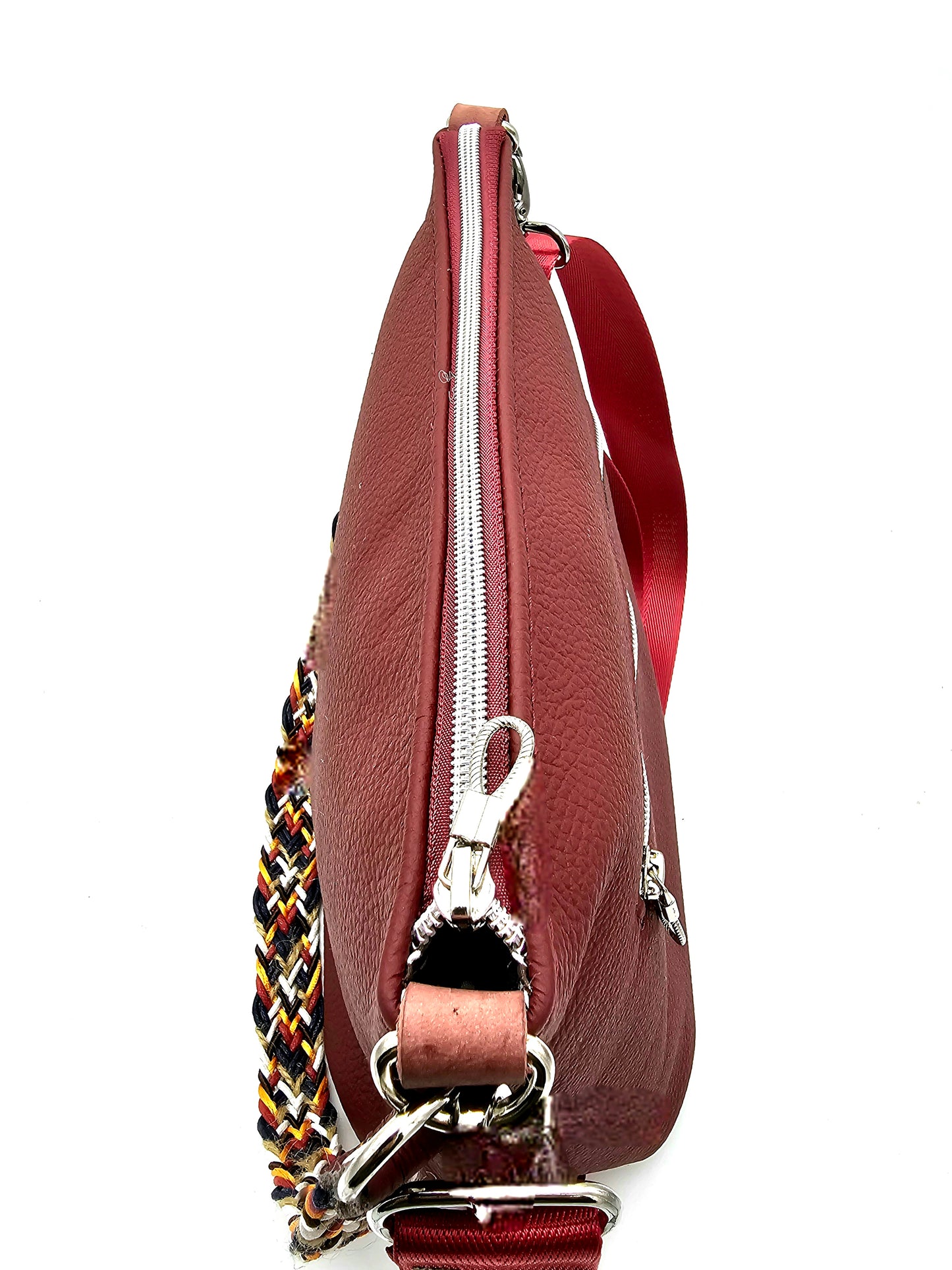 Totebag Katja in Weinrot / bunt