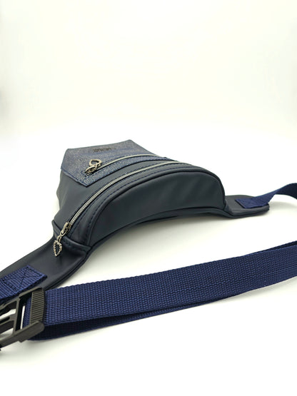 Hipbag Dunkelblau mit Glitzer