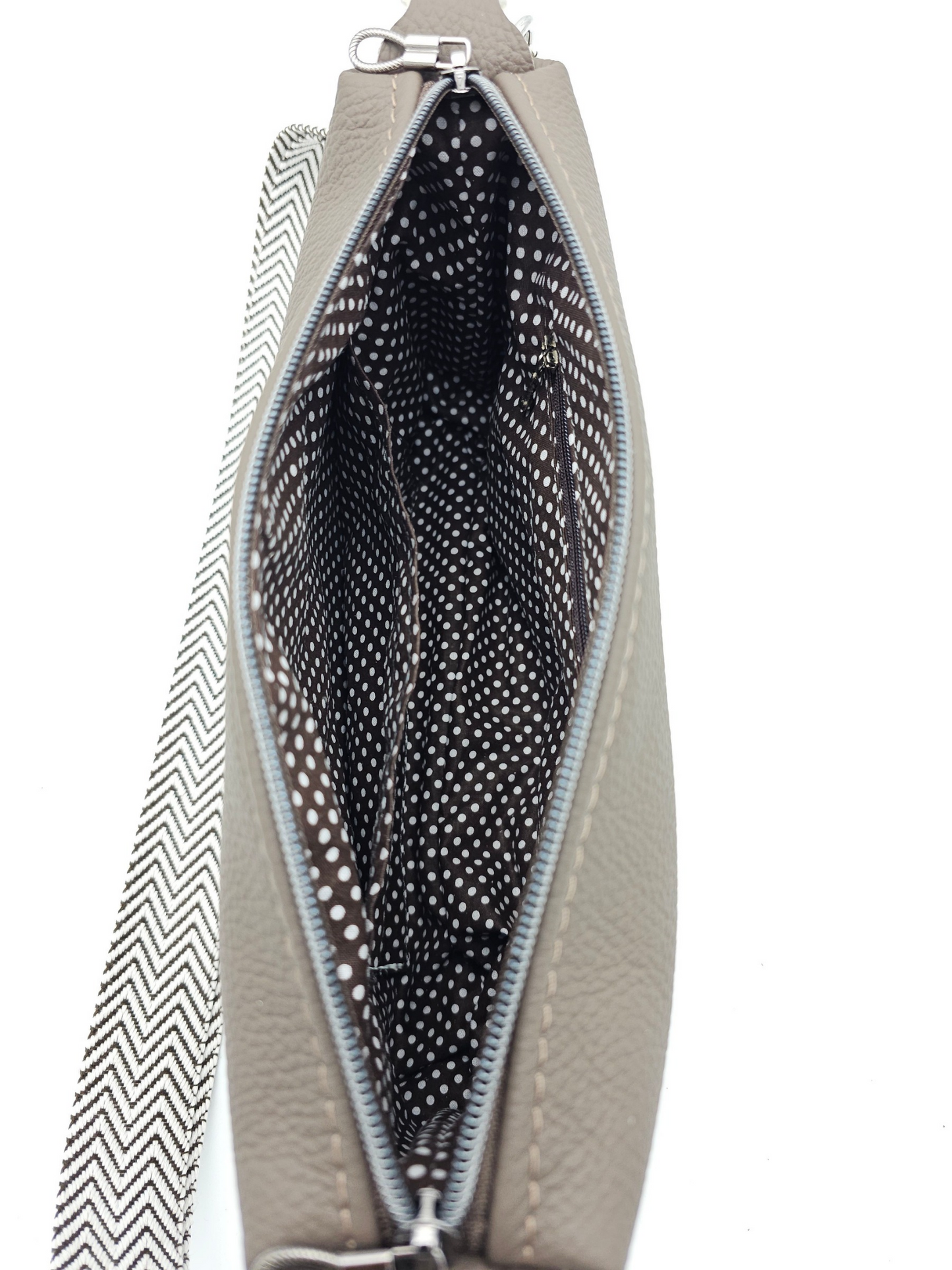 Lederhandtasche Anke in Nougatbraun