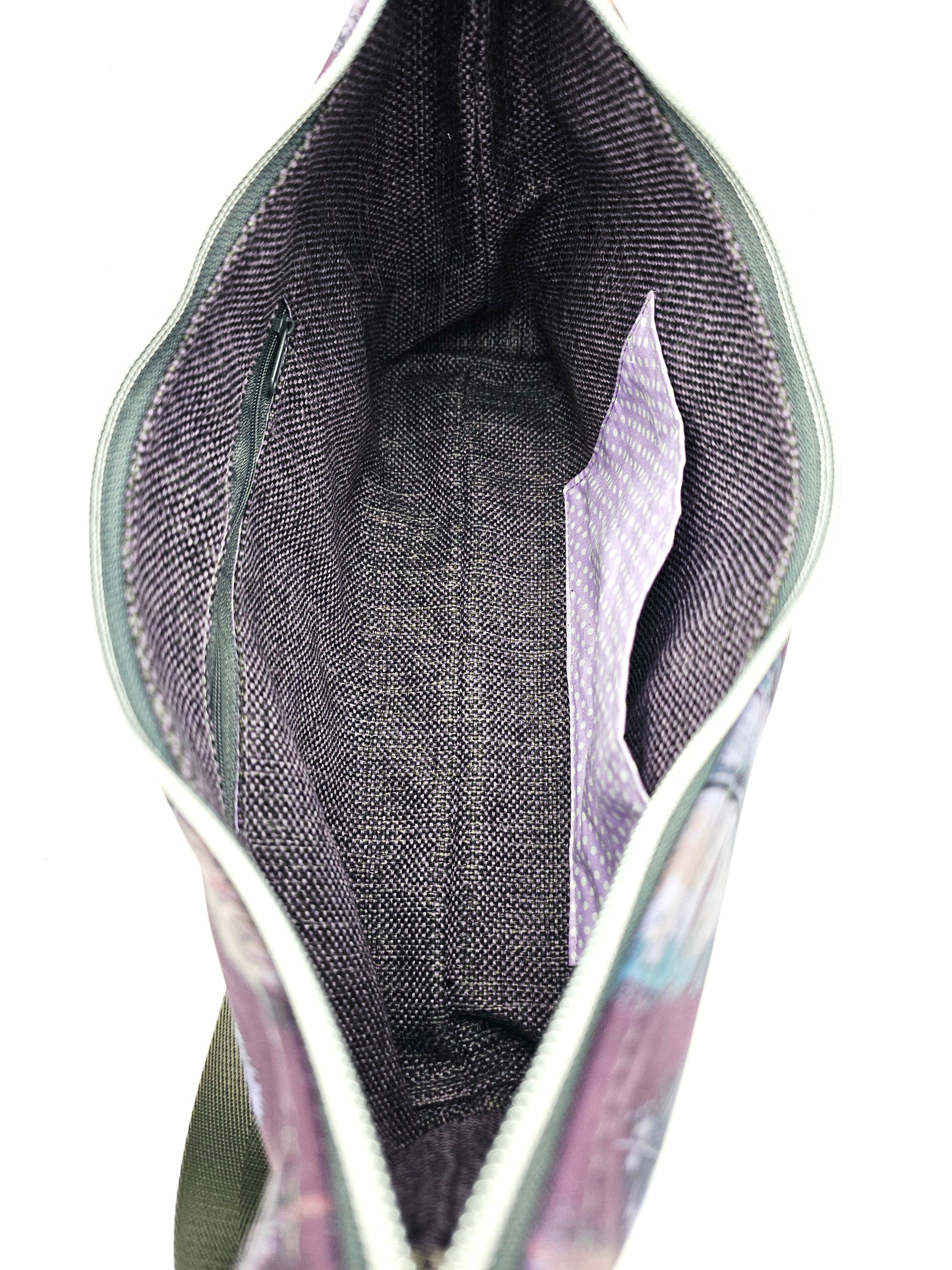 Hobobag Levka, Federn mit Grau, Einblick