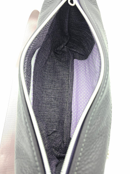 Einblick Ledertasche Petra in Aubergine 