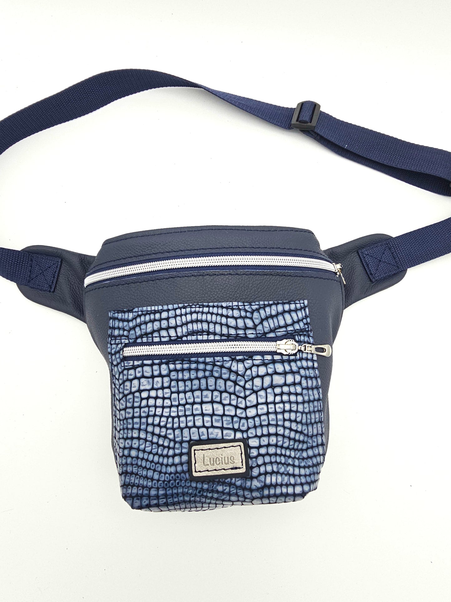 Hipbag Dunkelblau mit Kroko