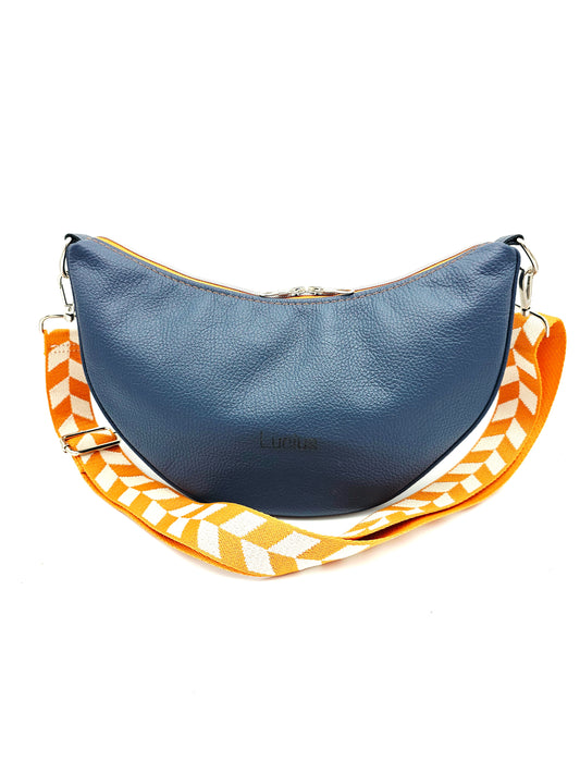 Moonbag Moni - Dunkelblau / Orange
