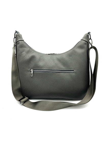 Ledertasche Bea in Dunkelgrau