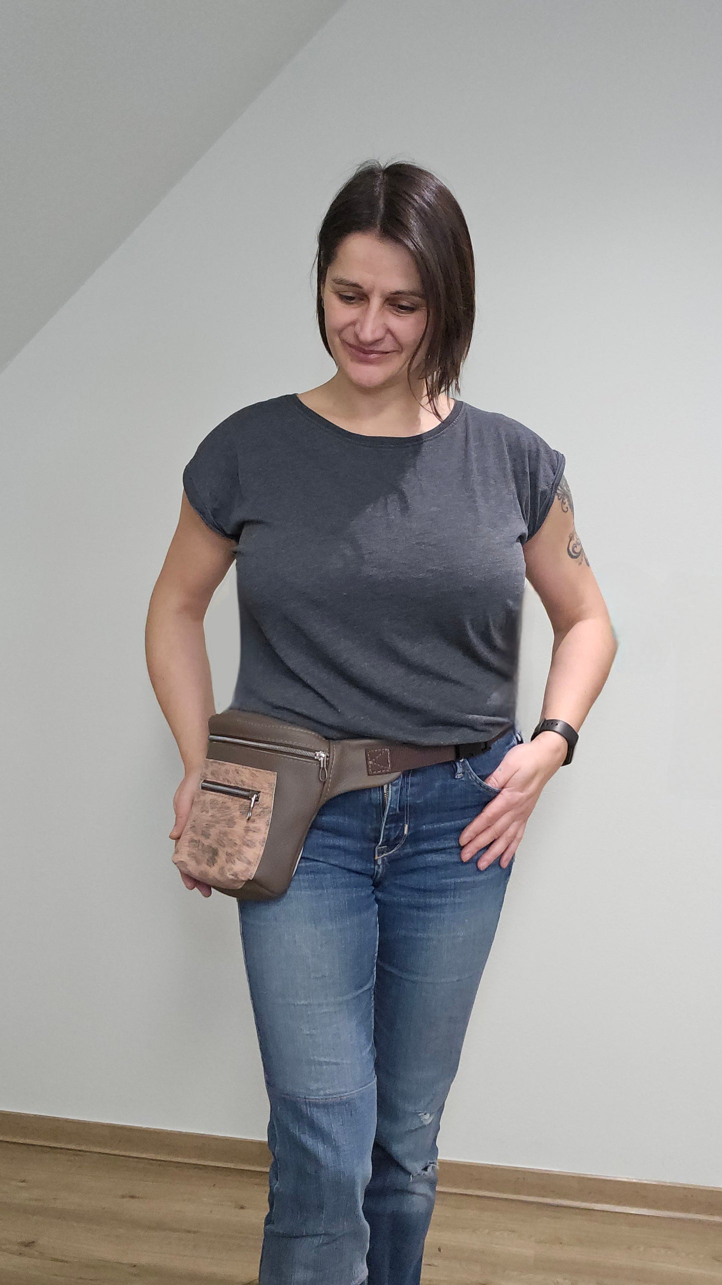 Hipbag Nougatbraun & Leo