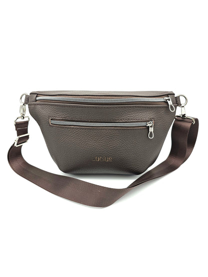 Crossbody Bag Big Clivia Dunkelbraun & Schwarz