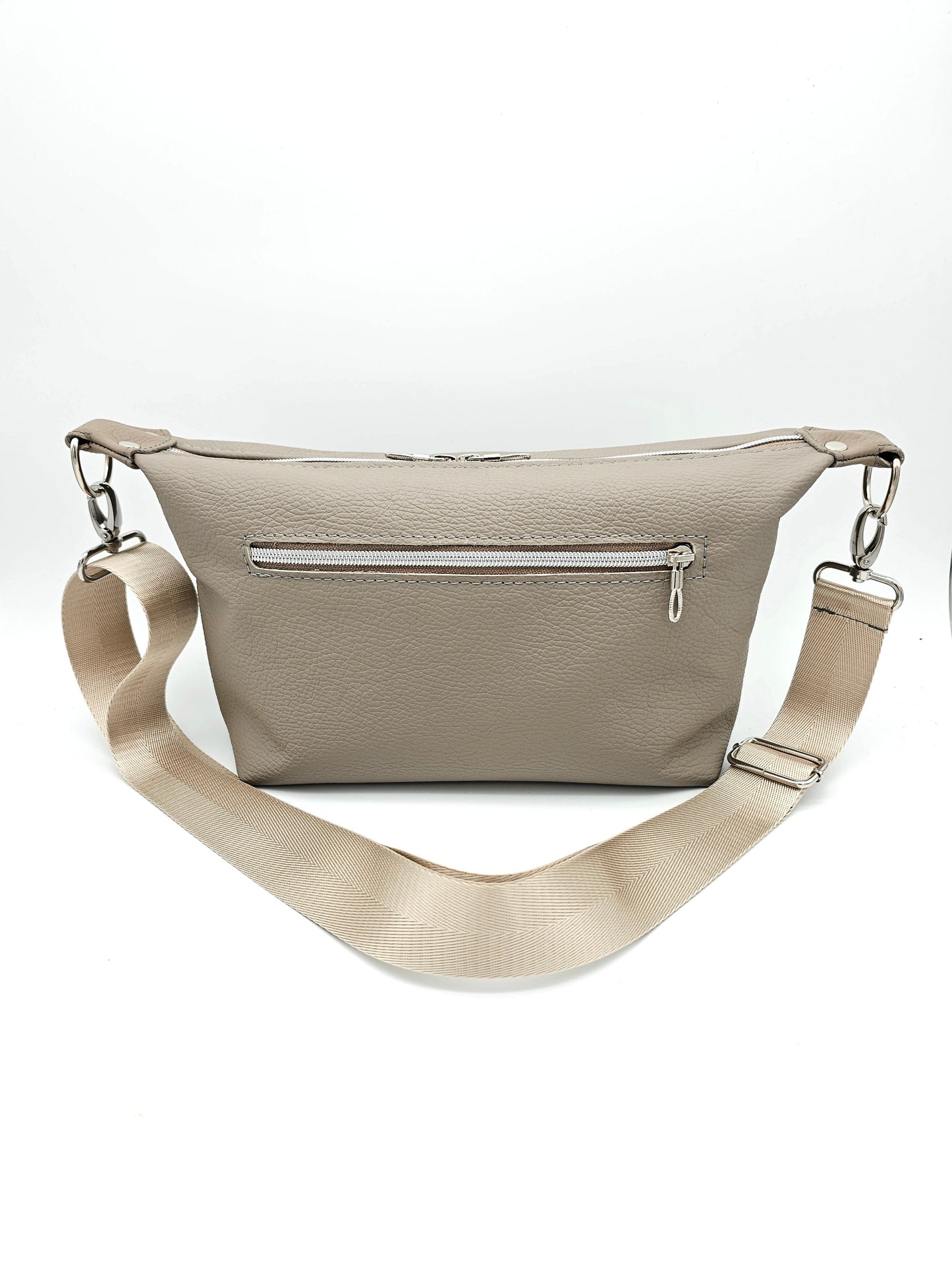 Ledertasche Petra in Cappuccino, Rückseite 
