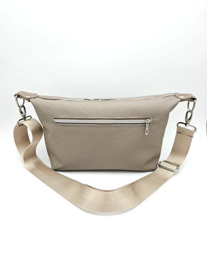 Ledertasche Petra in Cappuccino, Rückseite 