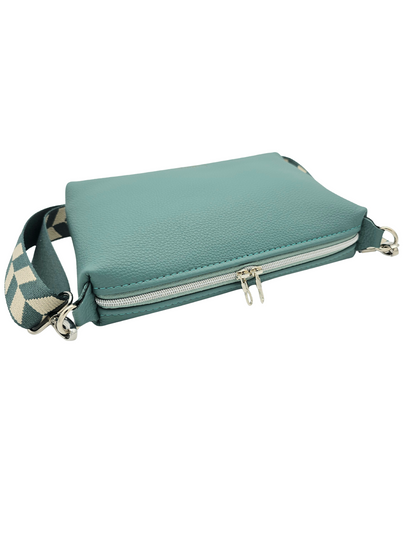 Lederhandtasche Anke in Minttürkis