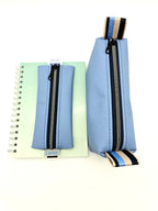 Set Stiftemäppchen & Schlampertasche in Hellblau