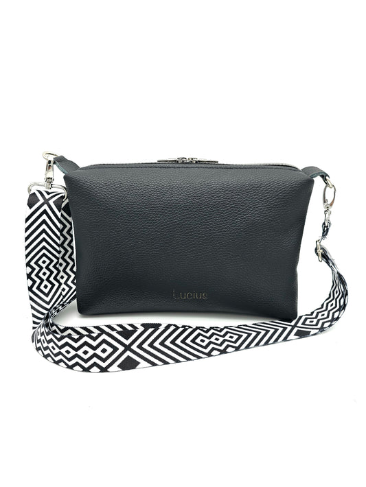 Lederhandtasche Anke in Schwarz