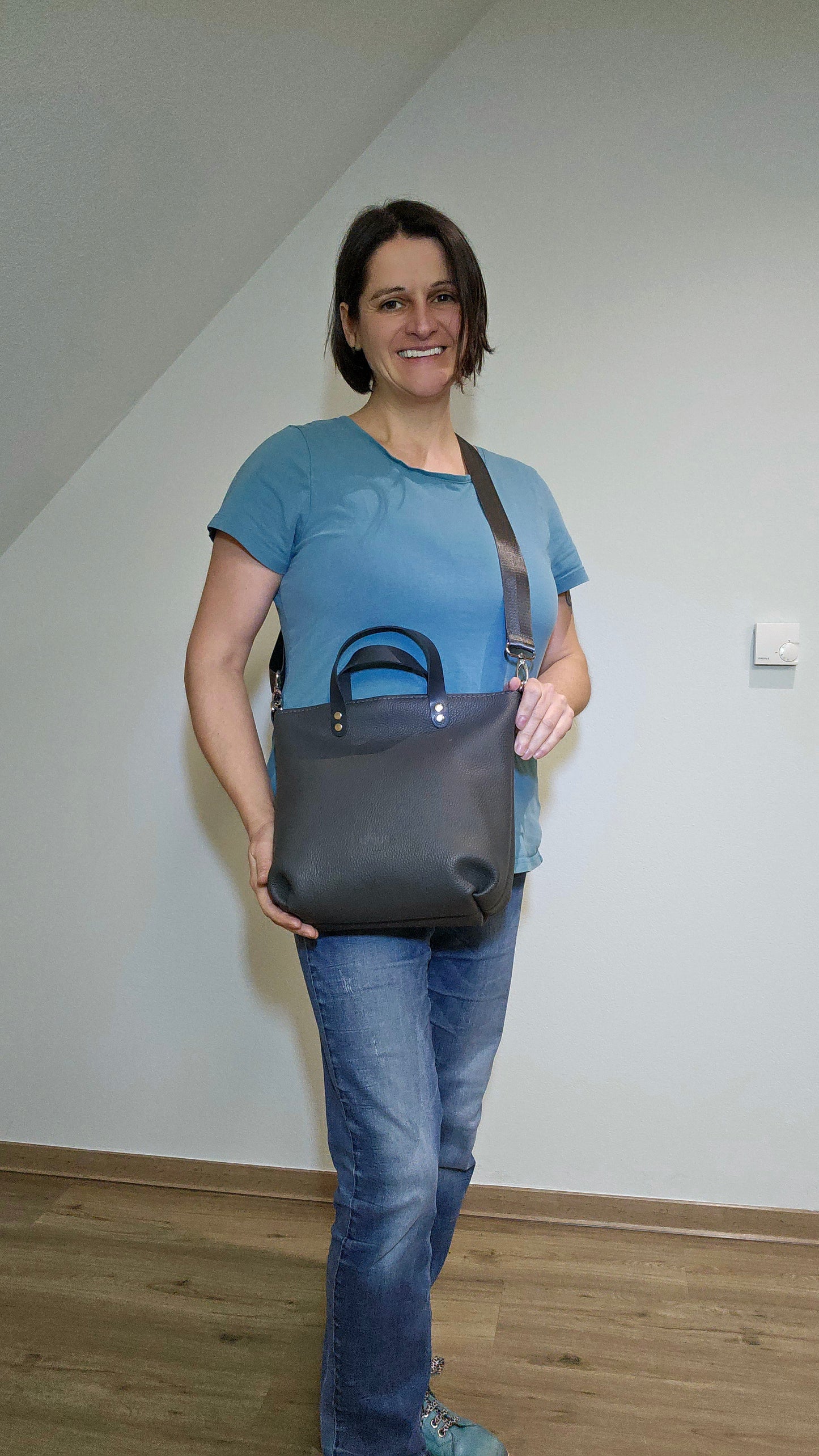 Totebag Katja in Dunkelgrau