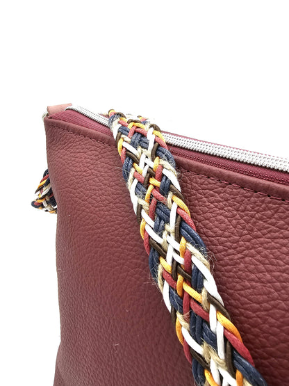 Totebag Katja in Weinrot / bunt